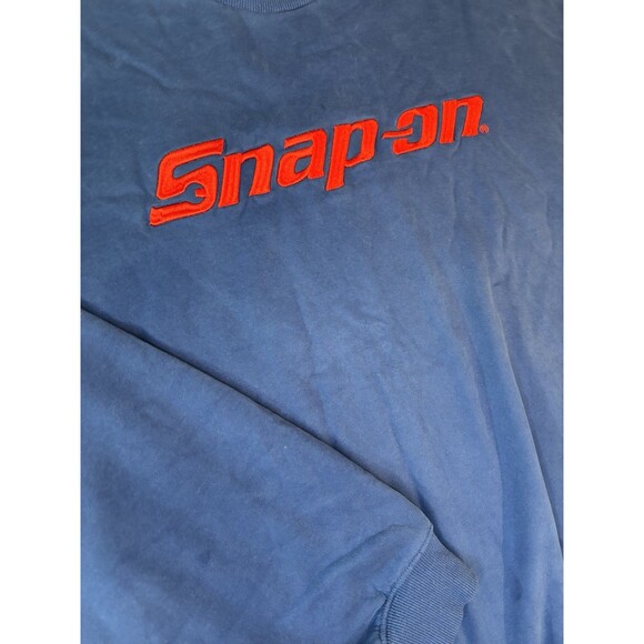 Snap On Tools Sweatshirt Adult XXXL 3XL  Blue Red Embroidered Logo Crewneck - Picture 2 of 10